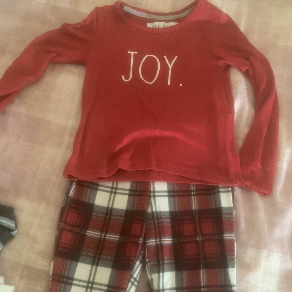Rae Dunn Christmas "Joy" Toddler Pajamas